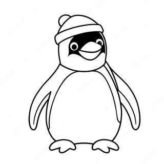 Christmas Penguin Coloring Page 70352-56519