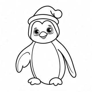 Christmas Penguin Coloring Page 70352-56520