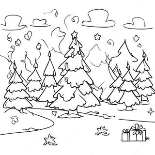 Christmas Tree Farm Coloring Pages