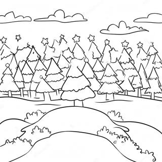 Christmas Tree Farm Coloring Page 70362-56526