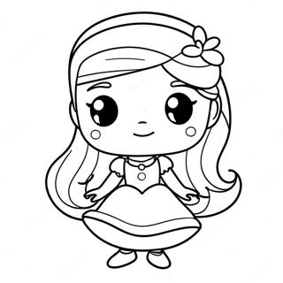 Cute Funko Pop Disney Princesses Coloring Page 70373-56535