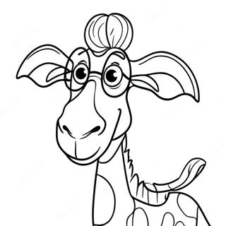 Funny Melman With Glasses Coloring Page 70403-56558