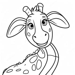 Funny Melman With Glasses Coloring Page 70403-56560