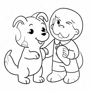 Cute Vet With Animals Coloring Page 7042-5787