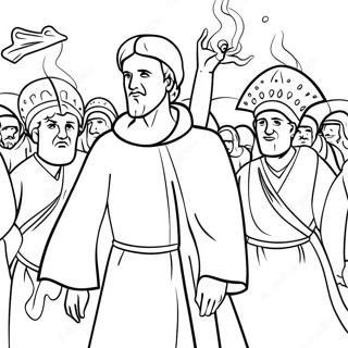 Brave Shadrach Meshach And Abednego Coloring Page 70433-56592