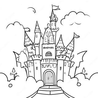 Whimsical Fantasy Castle Coloring Page 70443-56597