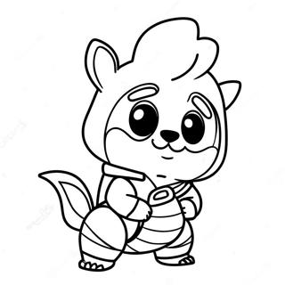 Cute Klombo Fortnite Coloring Page 70453-56607