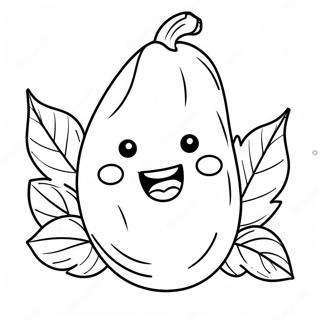 Cute Sweet Potato Character Coloring Page 70473-56617