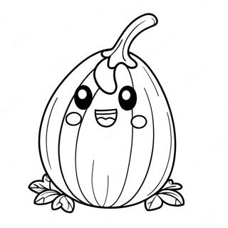 Cute Sweet Potato Character Coloring Page 70473-56619