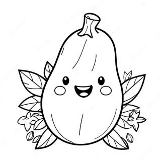 Cute Sweet Potato Character Coloring Page 70473-56620