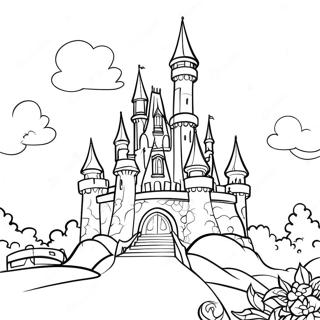 Thomas Kinkade Disney Castle Coloring Page 70482-56623