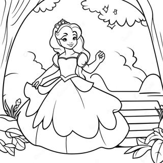 Charming Thomas Kinkade Disney Princess Coloring Page 70483-56626