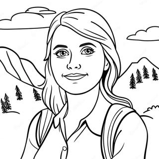 Heidi In The Beautiful Swiss Alps Coloring Page 70502-56638