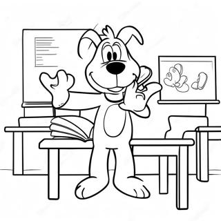 Goofy Classroom Coloring Page 70512-56646