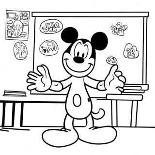 Goofy Classroom Coloring Page 70512-56648