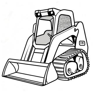 Skid Steer Construction Vehicle Coloring Page 7051-5792