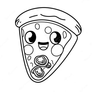 Cute Chibi Pizza Coloring Page 70523-56656