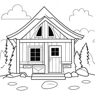 Traditional Scandinavian House Coloring Page 70593-56715