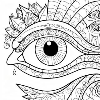 Dragon Eye Coloring Pages