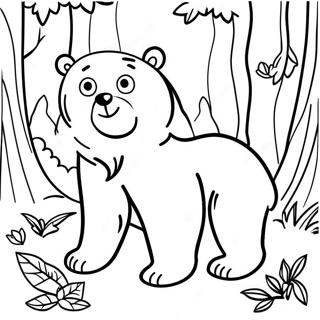 Realistic Bear Coloring Pages