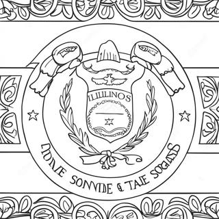 Illinois State Flag Coloring Page 70622-56738