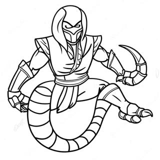 Mortal Kombat Scorpion Coloring Pages