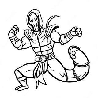 Scorpion Mortal Kombat Coloring Page 70692-56786