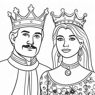 King And Queen Coloring Page 70712-56806