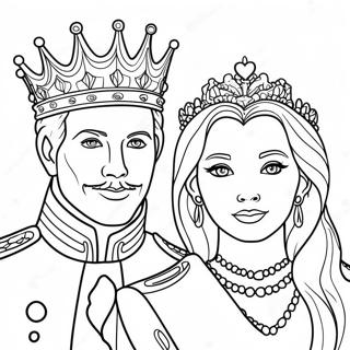 Regal King And Queen Coloring Page 70713-56810