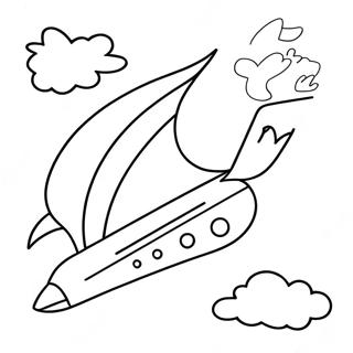 Zipp Flying Through The Sky Coloring Page 70723-56817