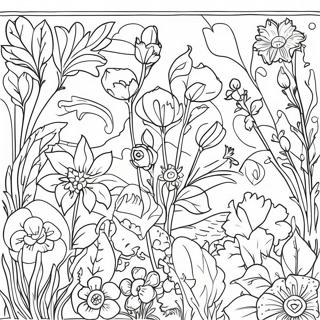 William Morris Nature Scene Coloring Page 70733-56829