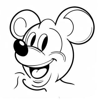 Mickey Mouse Face Coloring Page 70742-56826