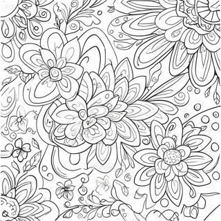 Elegant Easter Floral Patterns Coloring Page 70753-56842