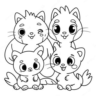 Cute Little Critter Family Coloring Page 70773-56858