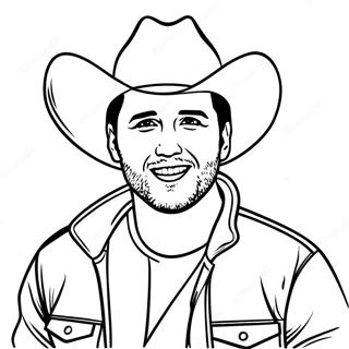 Luke Bryan Coloring Page 70832-56904