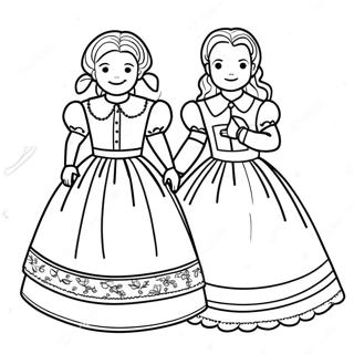 Little Women Coloring Page 70852-56924