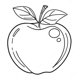 Shiny Red Apple Coloring Page 70923-56977