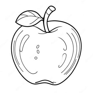 Shiny Red Apple Coloring Page 70923-56979