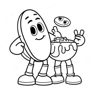 Colorful M M Characters Coloring Page 7092-5828