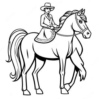 Western Horse Coloring Page 70952-57004