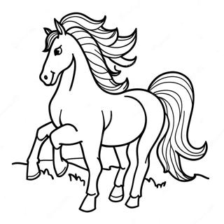 Western Horse Coloring Pages