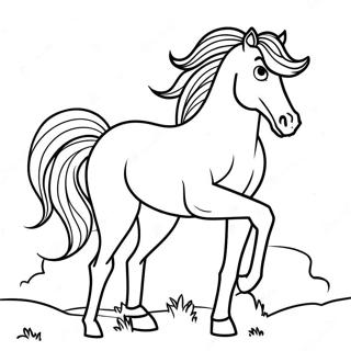 Majestic Wild Horse Coloring Page 70953-56998