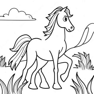 Majestic Wild Horse Coloring Page 70953-56999