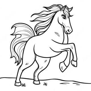 Majestic Wild Horse Coloring Page 70953-57000