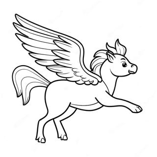 Majestic Hippogriff In Flight Coloring Page 70963-57006