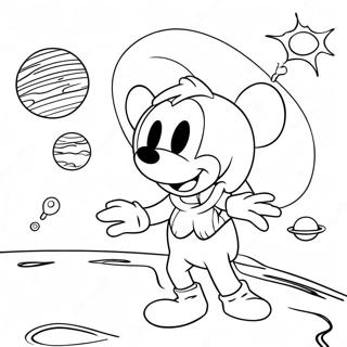 Mickey Mouse Clubhouse Space Adventure Coloring Page 70972-57014