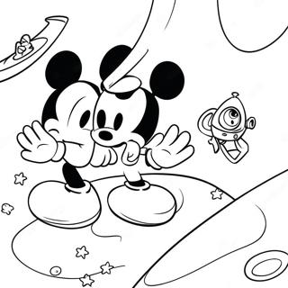 Mickey Mouse Clubhouse Space Adventure Coloring Page 70972-57015