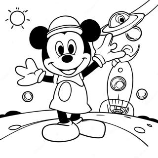 Mickey Mouse Clubhouse Space Adventure Coloring Page 70972-57016