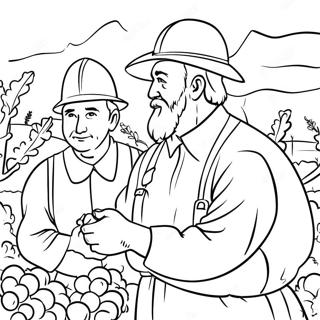 Parable Of The Workers In The Vineyard Coloring Page 70982-57028