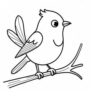 Robin In Action Coloring Page 70993-57035